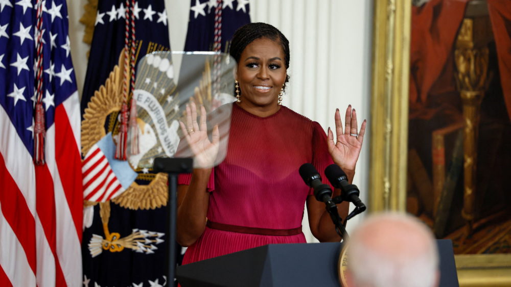 white-house-ceremony-to-unveil-portraits-of-former-u-s-president-barack-obama-and-former-first-lady-michelle-obama-in-washington