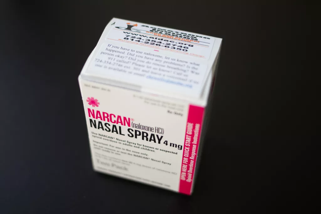 a-box-of-narcan-nasal-spray-is-photographed-at-an-outpatient-treatment-center-in-indiana-pennsylvania