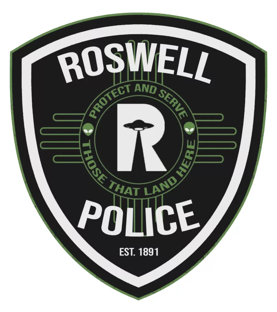 Roswell police have new patches that are out of this world, with flying