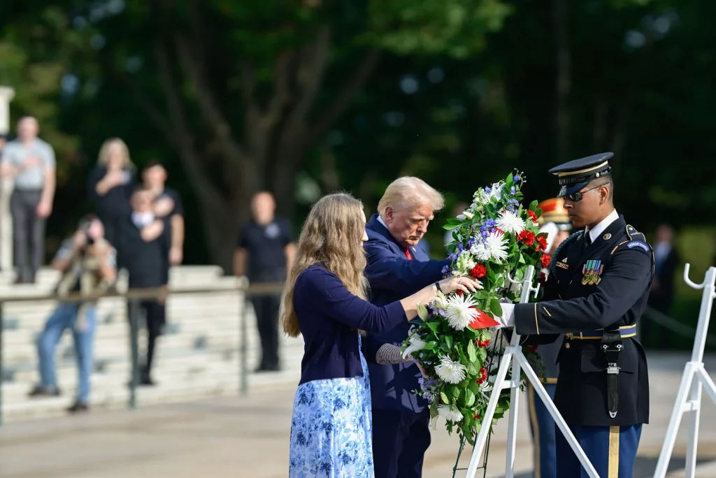 Donald Trump at Arlington National Cemetery