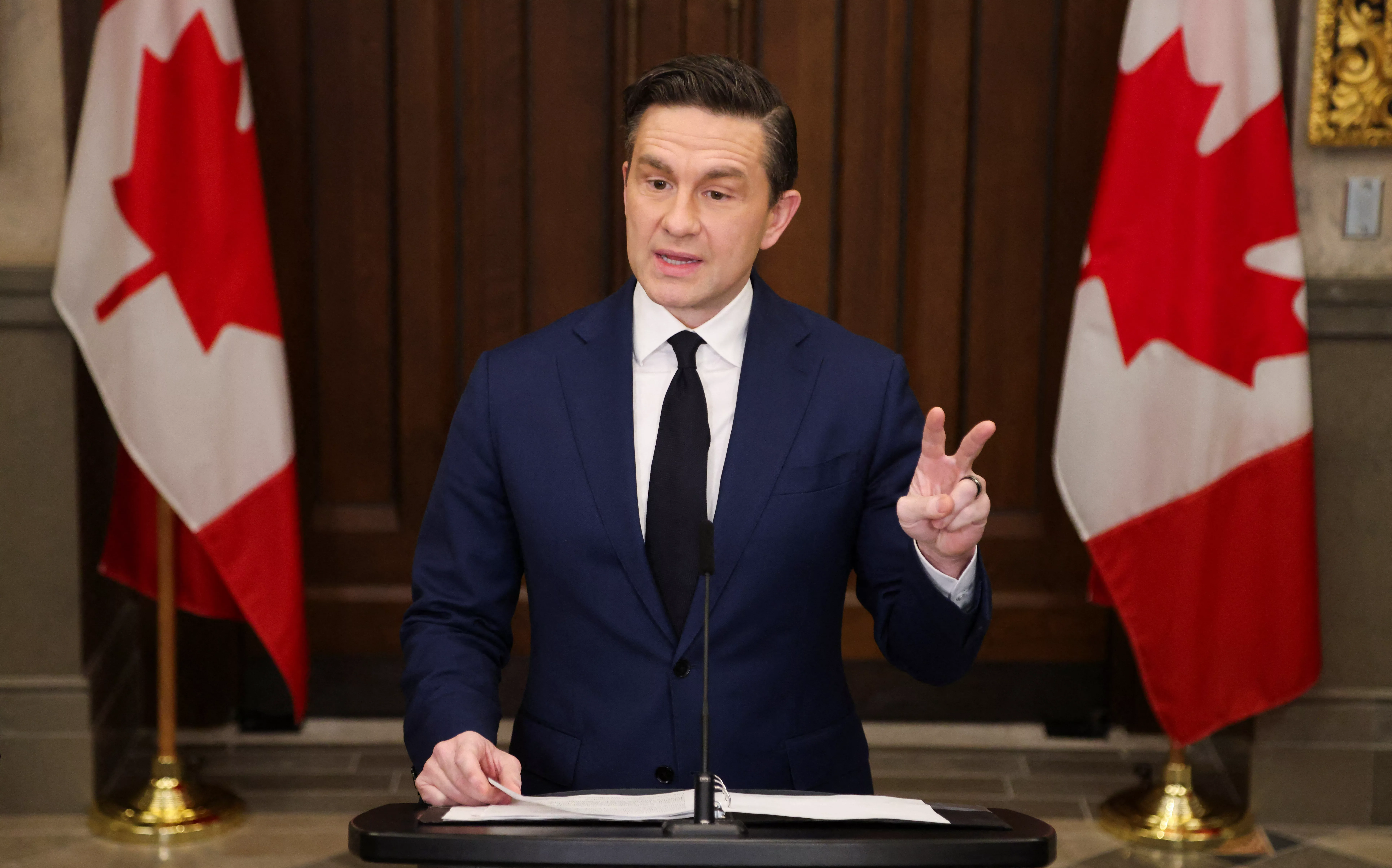 conservative-party-of-canada-leader-pierre-poilievre-speaks-at-a-press-conference-on-parliament-hill-in-ottawa