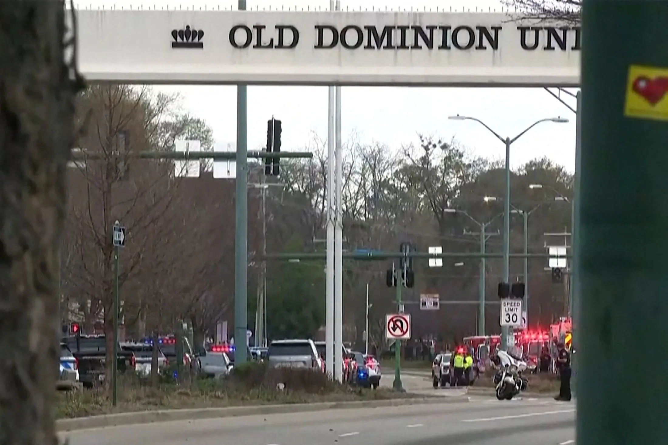 police-block-an-entrance-road-after-a-gunman-opened-fire-at-old-dominion-university-in-norfolk