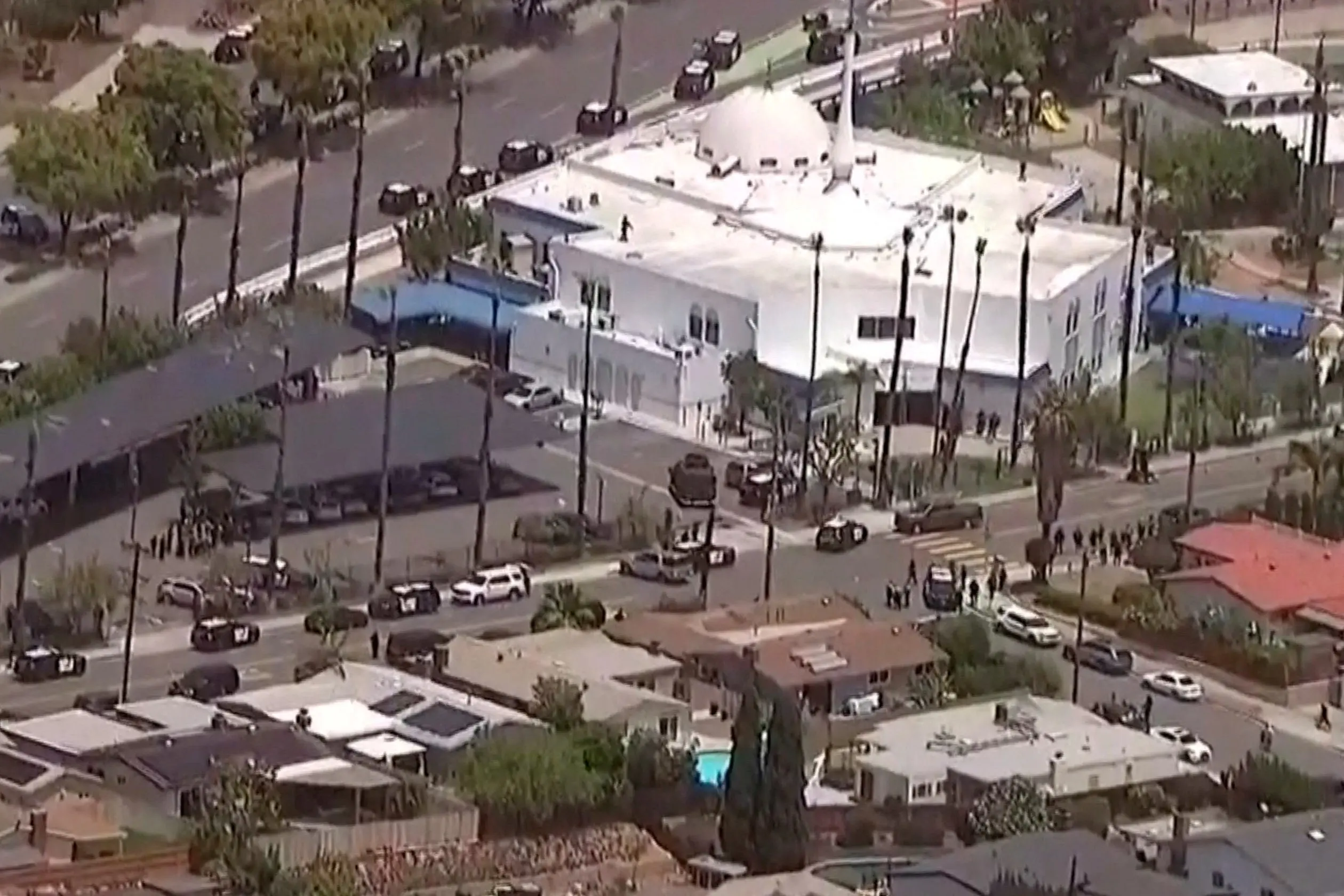 police-vehicles-crowd-nearby-streets-after-an-active-shooter-situation-was-reported-at-the-islamic-center-in-san-diego