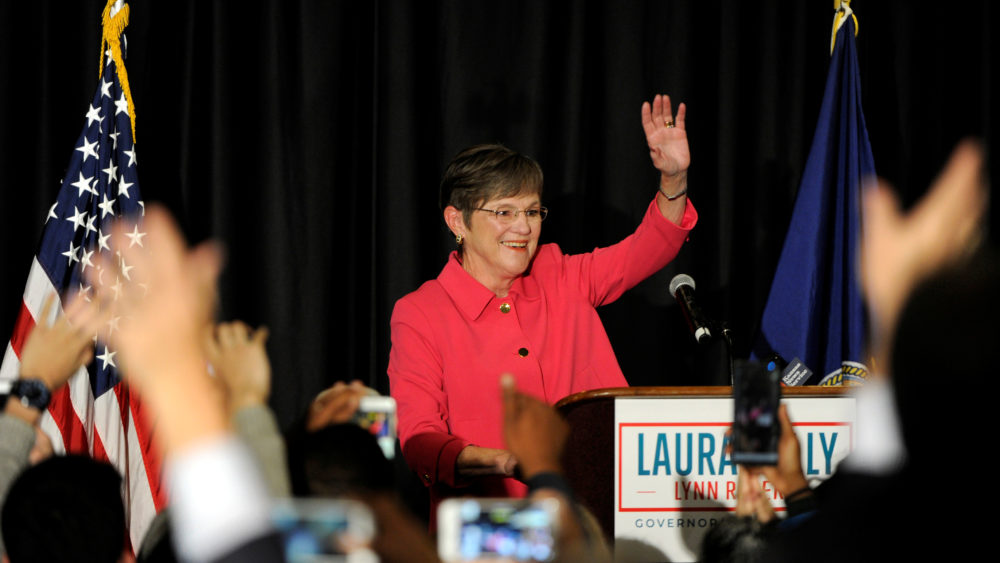 democrat-gubernatorial-candidate-laura-kelly-talks-to-her-supporters-at-her-election-night-party-in-topeka