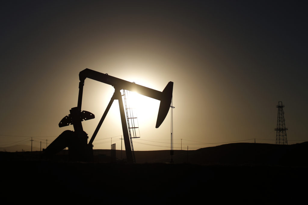 a-pump-jack-is-seen-at-sunrise-near-bakersfield