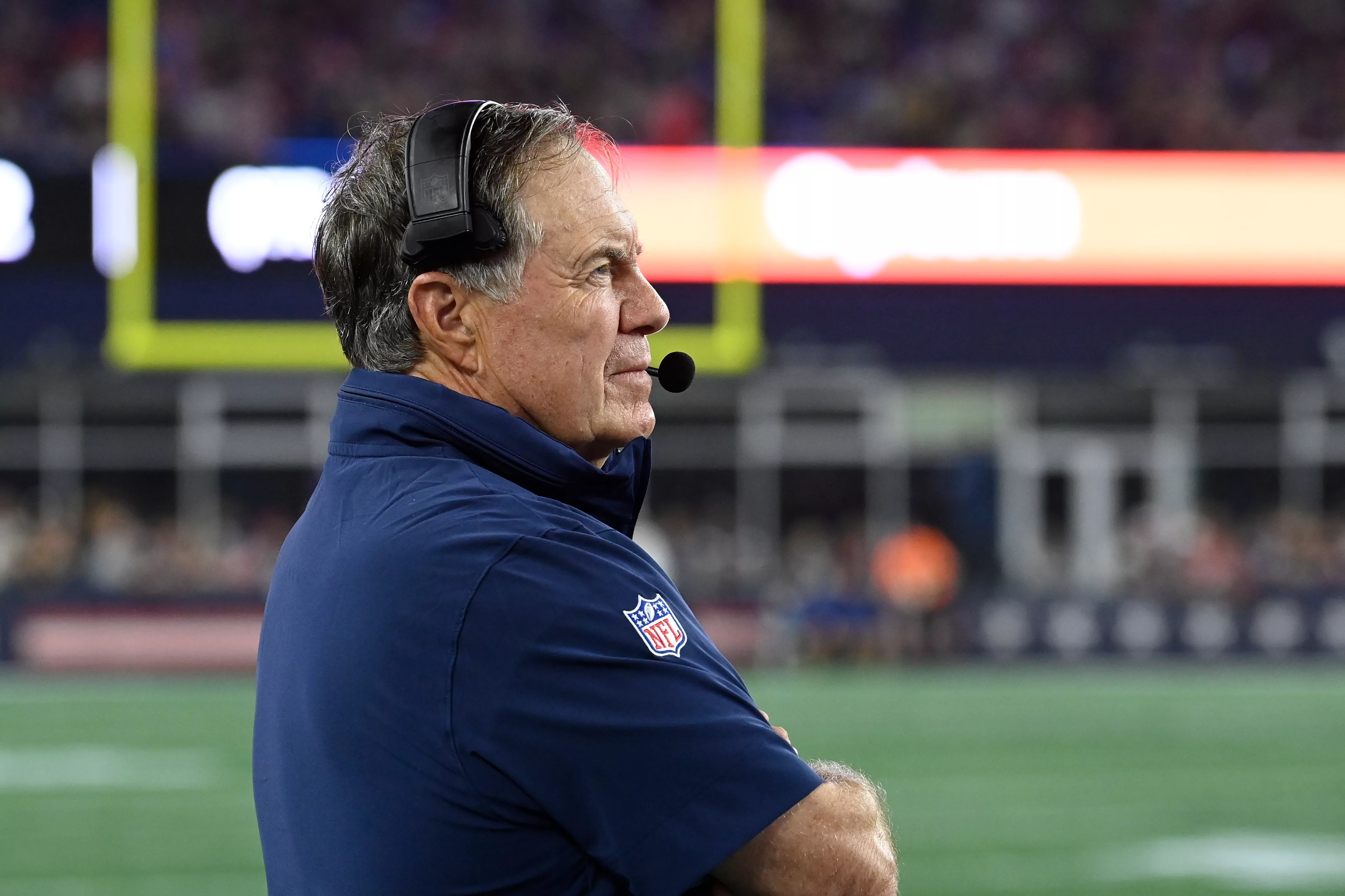 Bill Belichick caught Taylor Swift's rainy Gillette Show, and he