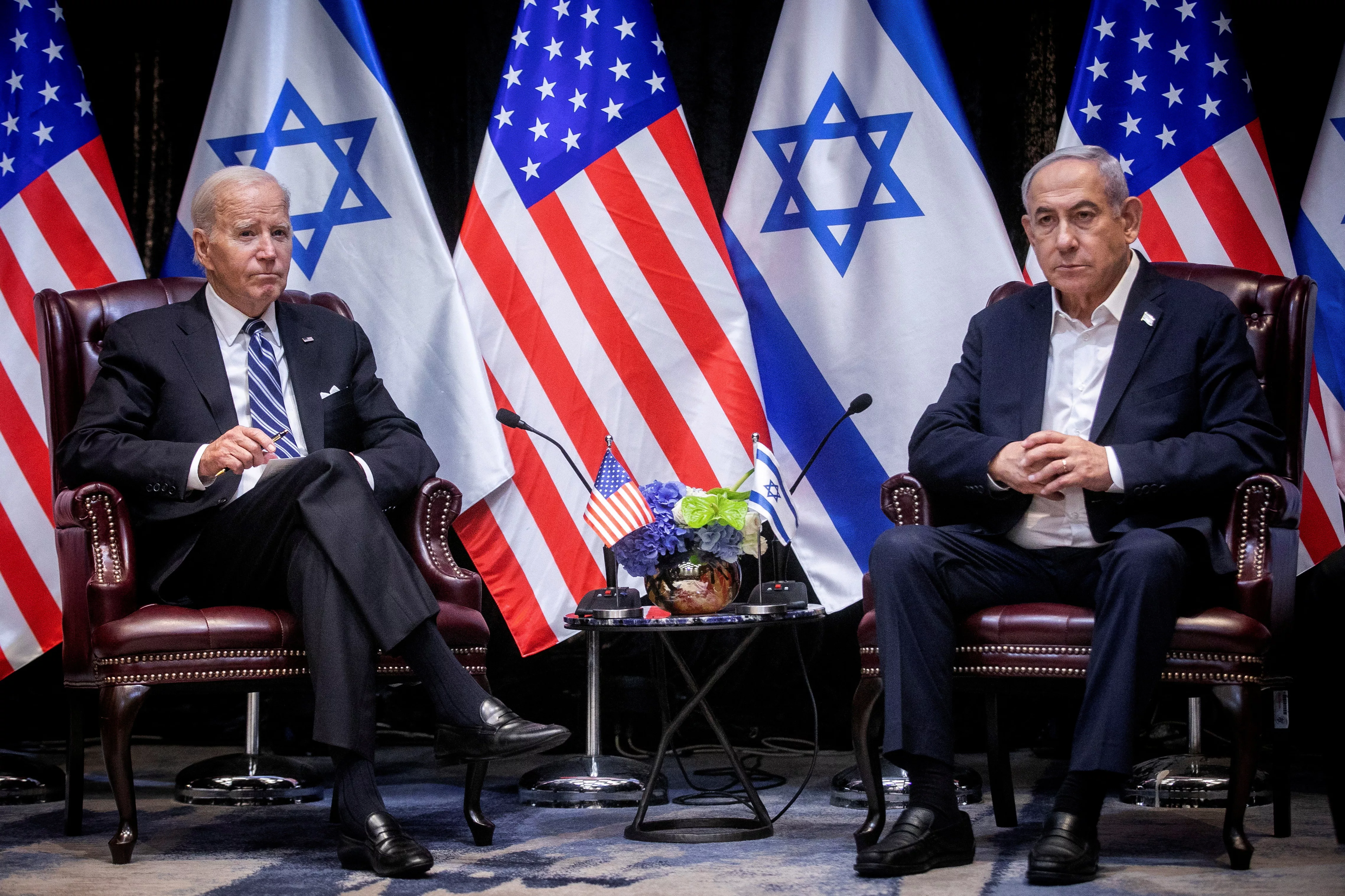 u-s-president-joe-biden-meets-israeli-prime-minister-benjamin-netanyahu-in-tel-aviv