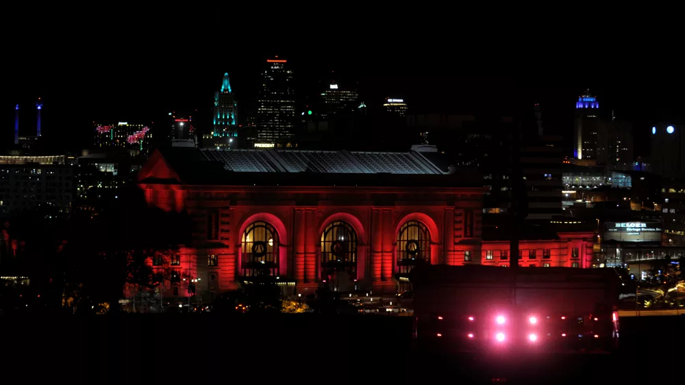 kansas-city-union-station-where-soldiers-from-the-two-world-wars-took-trains-to-the-coasts-is-seen-behind-one-of-the-many-projectors-that-projected-poppies-onto-the-liberty-memorial-of-the-world-war