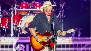 Country singer Toby Keith performs in concert at Country Thunder Arizona on April 8^ 2018 in Florence^ Arizona.