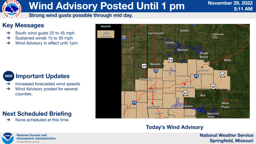 Strong Winds Expected Today, But No Storms