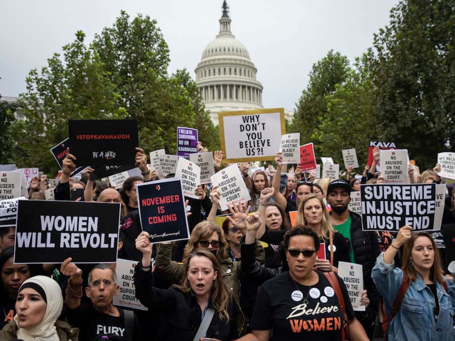 protesters-demonstrate-against-supreme-court-nominee-brett-kavanaugh-on-day-of-hearing-with-his-accuser-dr-christine-blasey-ford