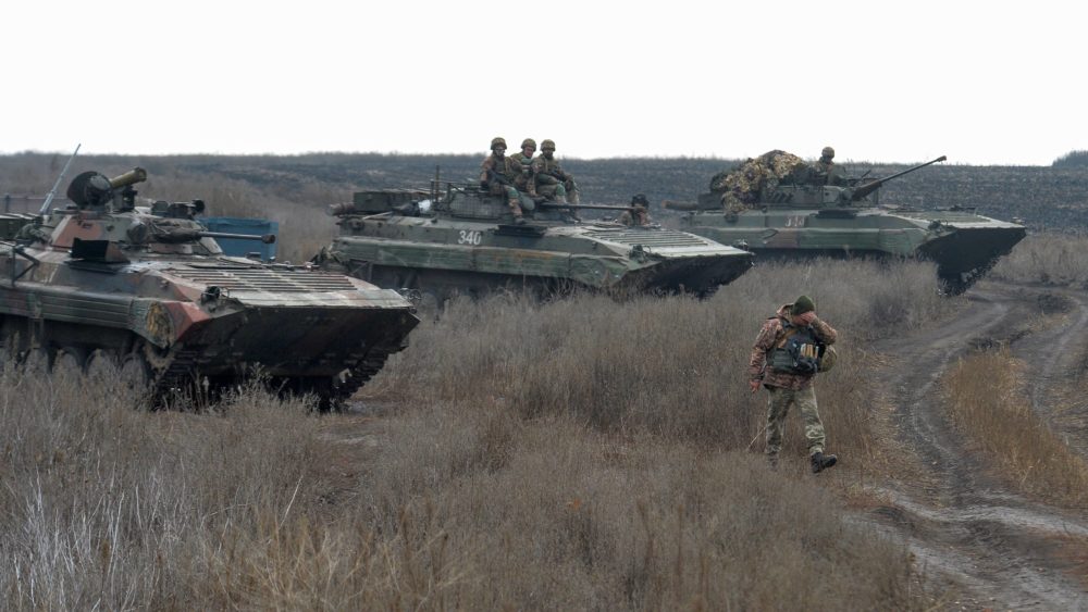 servicemen-of-the-ukrainian-armed-forces-get-ready-to-ride-armored-personnel-carriers-apc-in-the-settlement-of-bohdanivka