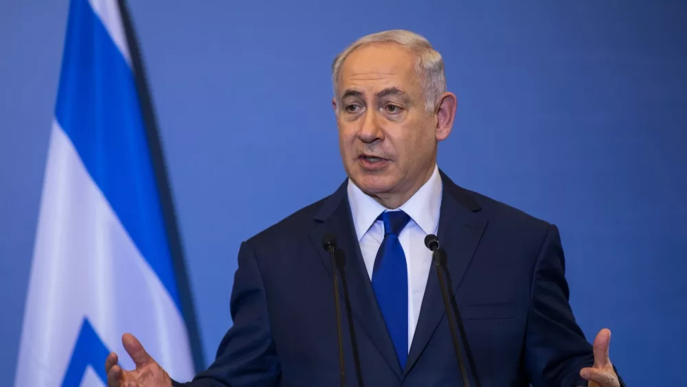 Israeli Prime Minister B. Netanyahu during the Trilateral Greece - Cyprus - Israel summit. Thessaloniki^ Greece - June 15^ 2017