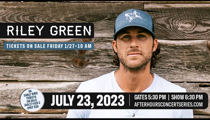 Country music star Riley Green to perform in Central Virginia this July