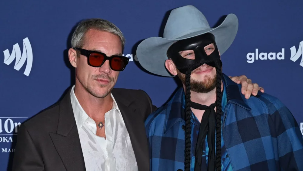Diplo and Orville Peck at the 34th Annual GLAAD Media Awards at the Beverly Hilton Hotel.BEVERLY HILLS^ CA. March 30^ 2023