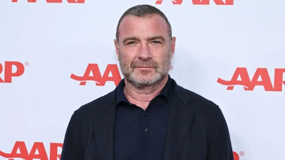 Liev Schreiber arrives for AARP’s ‘Movies for Grown-Ups’ on February 08^ 2025 in Beverly Hills^ CA