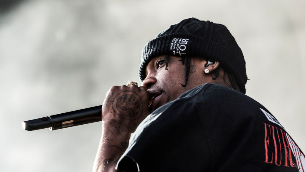 travis-scott-performs-on-red-stage-during-tinderbox-music-festival-in-odense