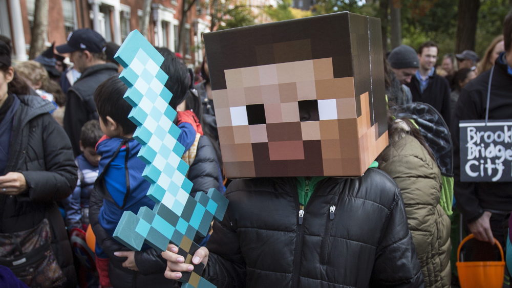child-dressed-as-a-character-from-minecraft-takes-part-in-the-childrens-halloween-day-parade-at-washington-square-park-in-the-manhattan-borough-of-new-york