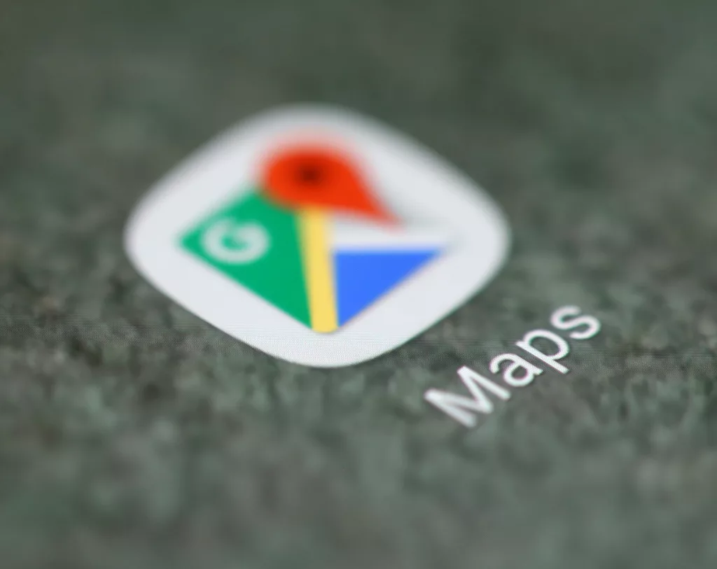 the-google-maps-app-logo-is-seen-on-a-smartphone-in-this-illustration