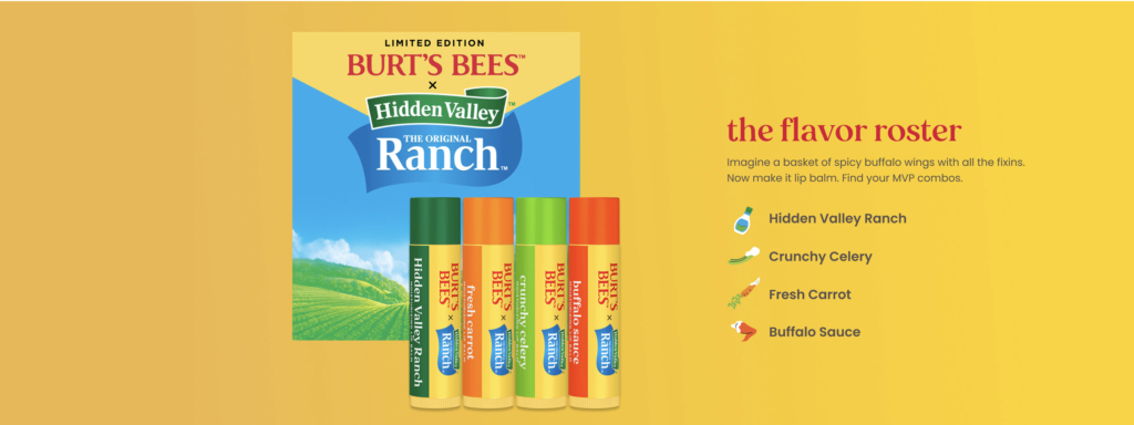 Burt's Bees, Hidden Valley Ranch launch new line of lip balm