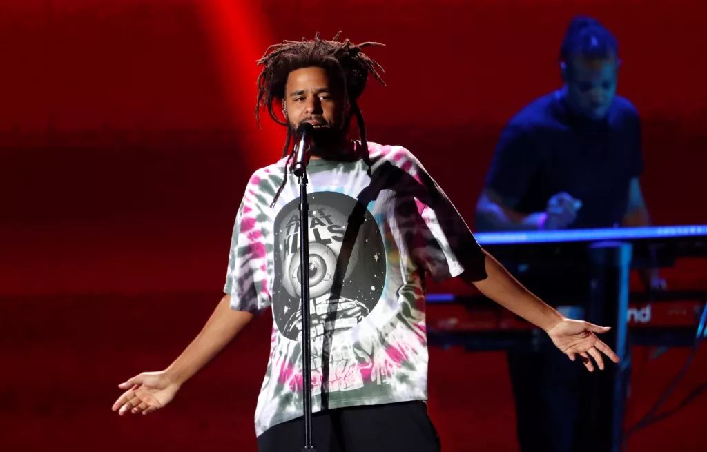 j-cole-performs-during-the-first-day-of-the-iheartradio-music-festival-at-t-mobile-arena-in-las-vegas-2
