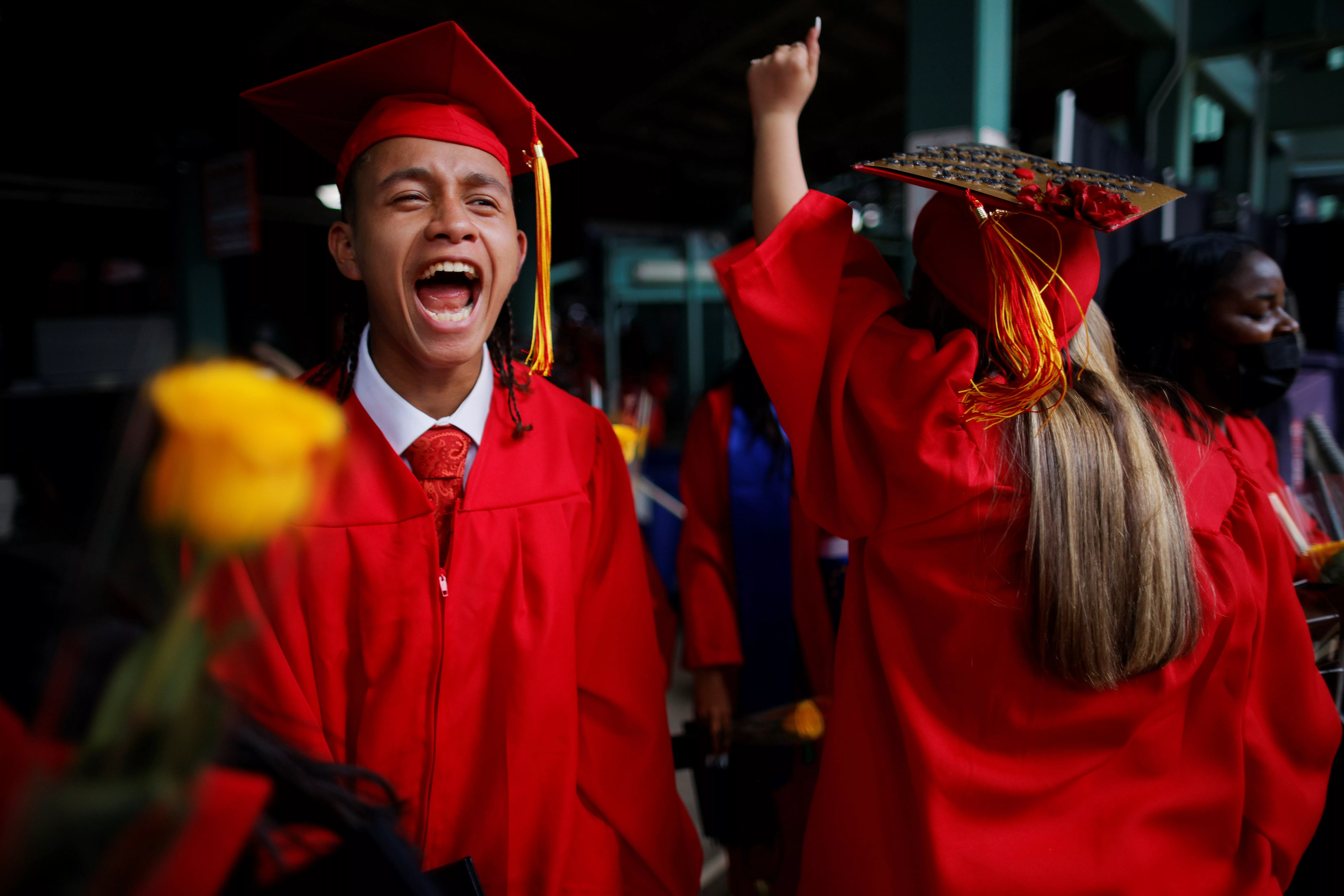 high-school-graduation-held-at-fenway-park-in-boston