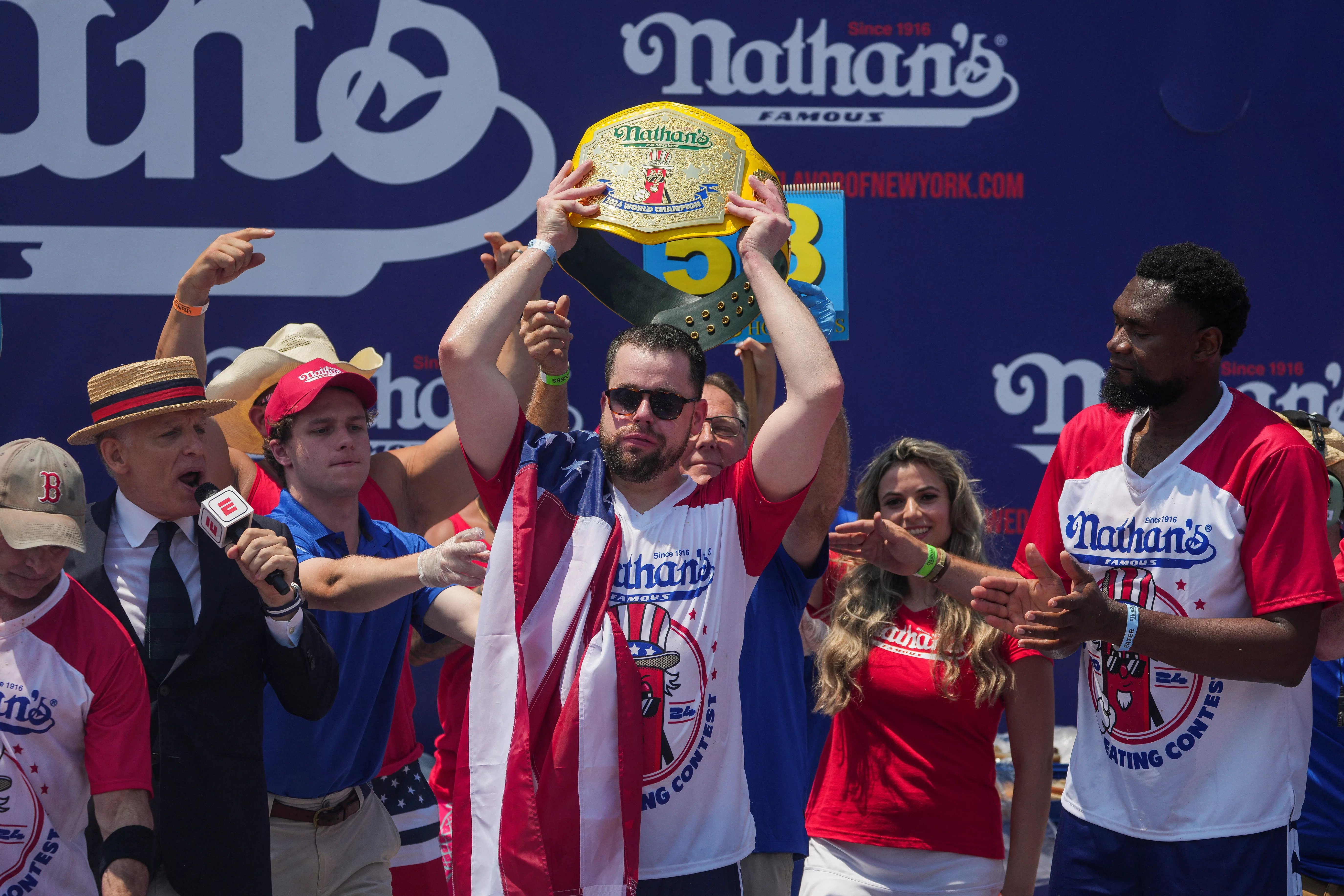 competitive-eaters-vie-for-nathans-hot-dog-eating-contest-victory