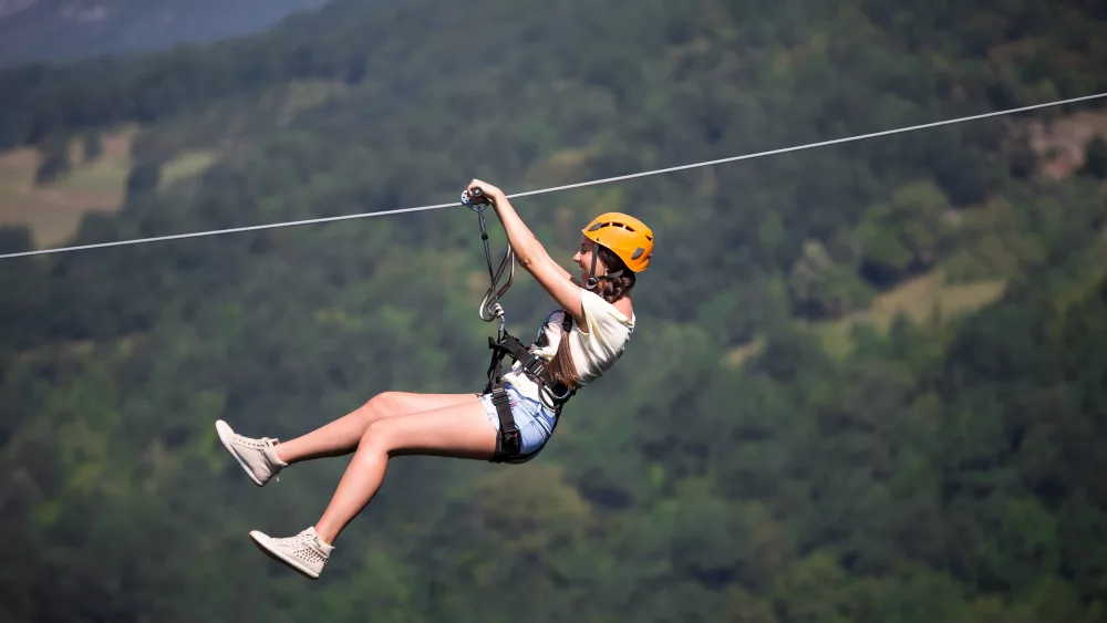 riding-on-a-zip-line