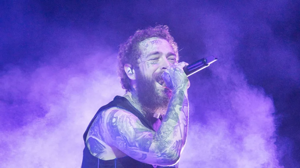 Post Malone performs at Bonnaroo music festival. Manchester^ Tennessee USA - 06-15-2024