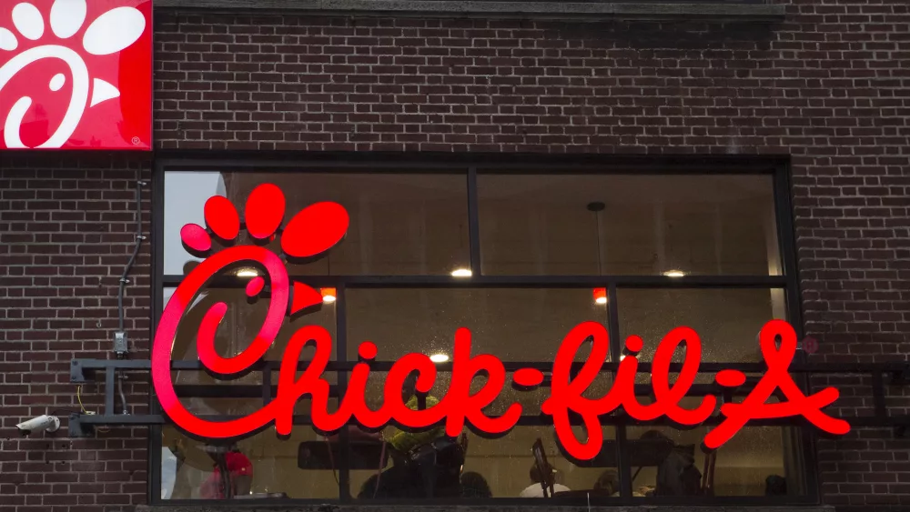 a-franchise-sign-is-seen-above-a-chick-fil-a-freestanding-restaurant-after-its-grand-opening-in-midtown-new-york