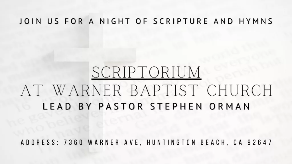 A night of scripture and live music at Warner Baptist Church in Huntington Beach