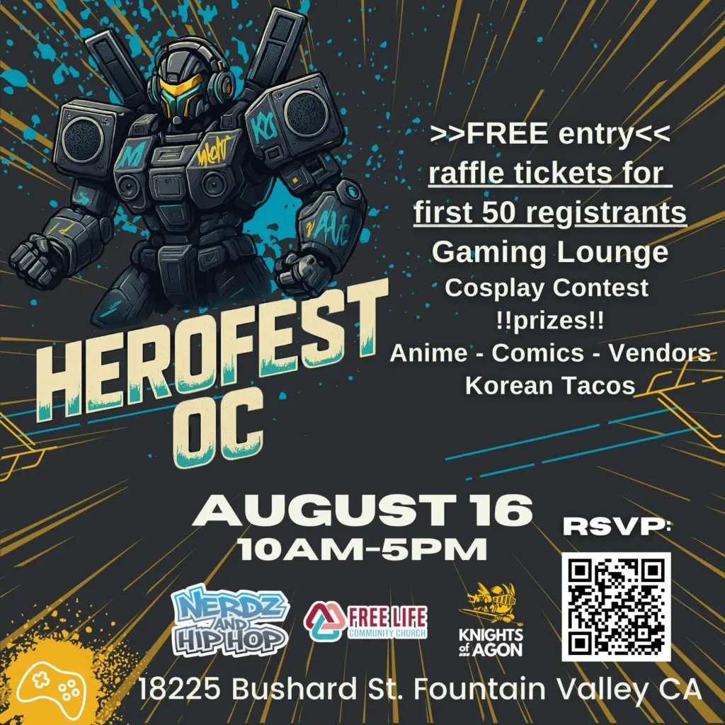 Saturday, August 16 HeroFest OC