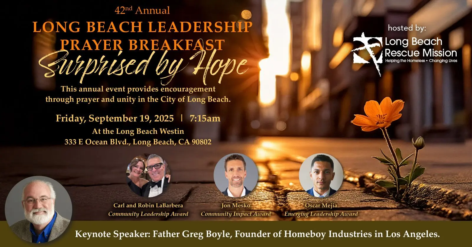 42nd Annual Long Beach Leadership Prayer Breakfast "Surprised by Hope"