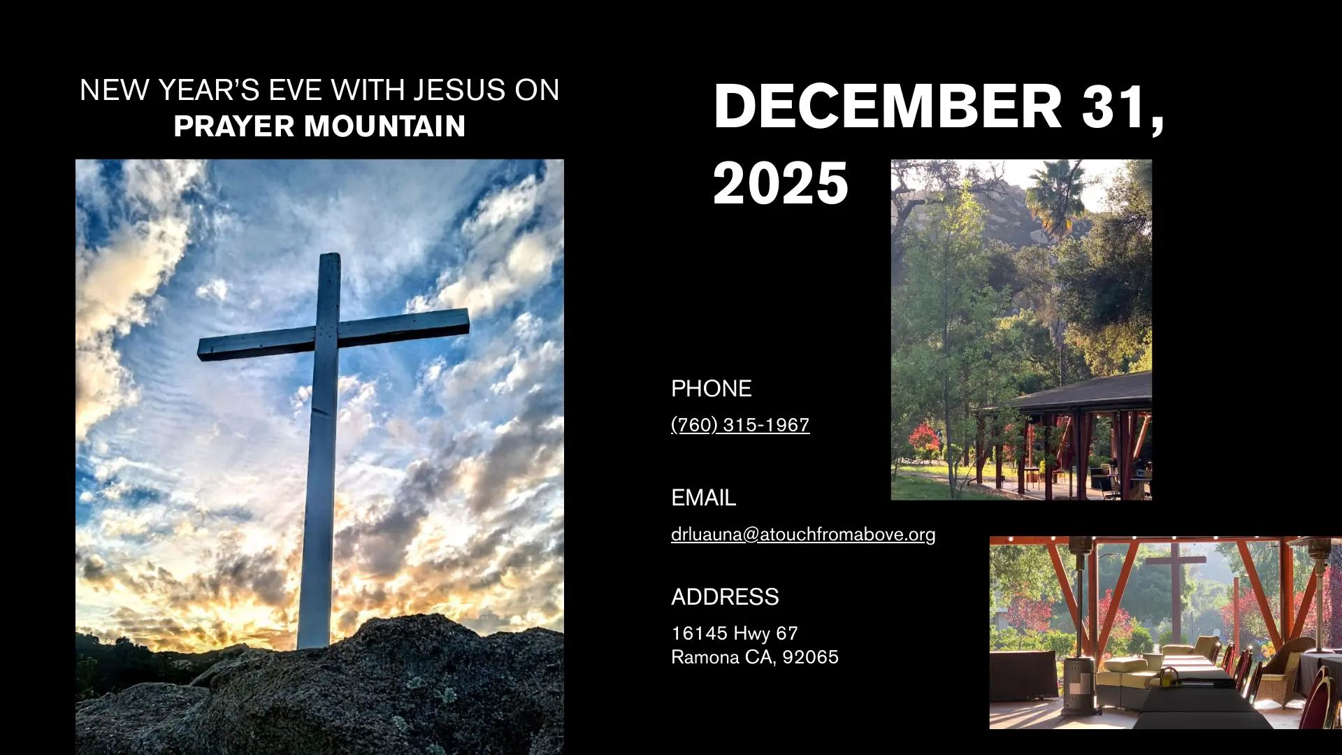 New Years Even on Prayer Mountain