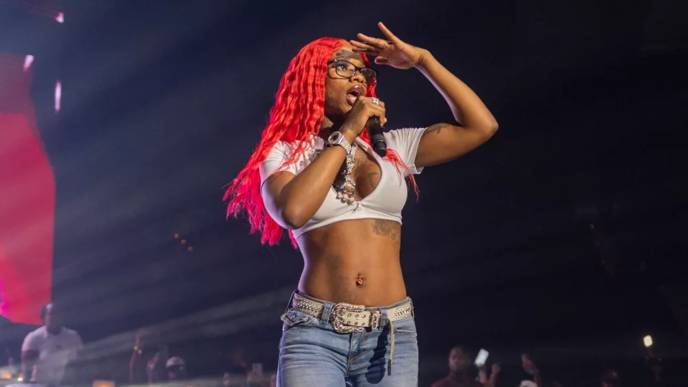 Sexyy Red performs at State of Emergency Tour at the Vystar Arena July 1^ 2023 Jacksonville Florida