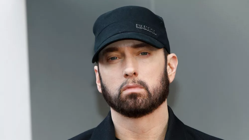 Eminem^ Marshall Bruce Mathers III at the 50 Cent Star Ceremony on the Hollywood Walk of Fame on January 30^ 2019 in Los Angeles^ CA
