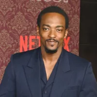 Anthony Mackie at the premiere for "We Have A Ghost" at the Tedum Theatre^ Hollywood. LOS ANGELES^ CA. February 22^ 2023