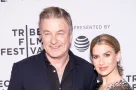 Alec Baldwin and wife Hilaria attend premiere of "Framing John DeLorean" during 2019 Tribeca Film Festival at SVA Theater^ Manhattan New York^ NY^ USA - April 30^ 2019