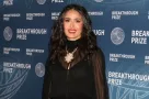 Salma Hayek at the 11th Breakthrough Prize Awards at Barker Hanger on April 6^ 2025 in Santa Monica^ CA