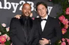 Donald Faison and Zach Braff arrives for Baby2Baby Annual Gala on November 12^ 2022 in West Hollywood^ CA