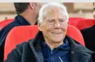 Giorgio Armani is seen during the Basketball Euroleague match between AS Monaco and EA7 Emporio Armani Olimpia Milan in Salle Gaston Medecin in Monaco. 20-03-2024