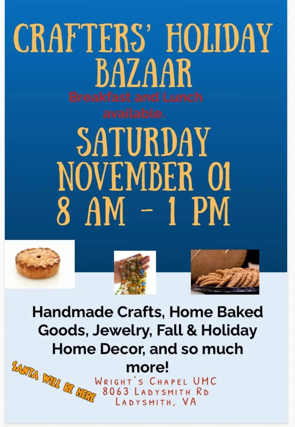 Wrights Chapel UMC Crafter’s Holliday Bazaar