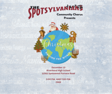Spotsylvanians Chorus Concert – “Christmas Around the World”