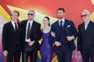 Peter Safran^ Nicholas Hoult^ Rachel Brosnahan^ David Corenswet^ James Gunn at the Premiere of Superman at the TCL Chinese Theatre IMAX LOS ANGELES - JULY 7^ 2025