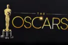 The words "Oscars"on a black LED billboard advertising. are awards for artistic and technical merit for the American film industry. Oscars ceremony held at the Dolby Theatre