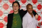 Zach Braff and Donald Faison at the Entertainment Weekly Magazine's 4th Annual Pre-Emmy Party in Republic on August 26^ 2006 in Los Angeles^ CA.