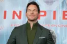 US actor Chris Pratt attends the "Sin Piedad" (Mercy) photocall at Four Seasons Hotel on January 09^ 2026 in Madrid^ Spain.