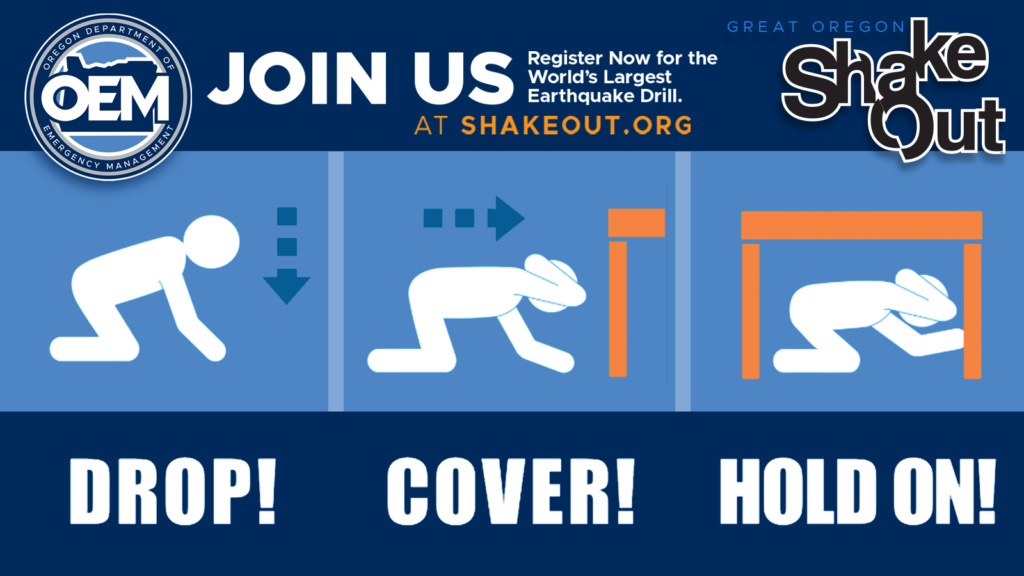 Great Oregon Shakeout Drill Thursday KBNWAM Horizon Broadcasting