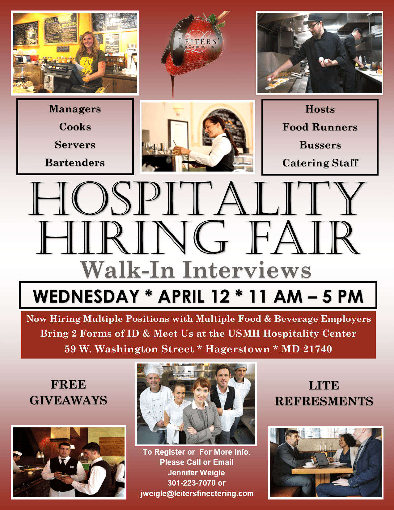 Hospitality Hiring Fair WAFY Myersville, MD