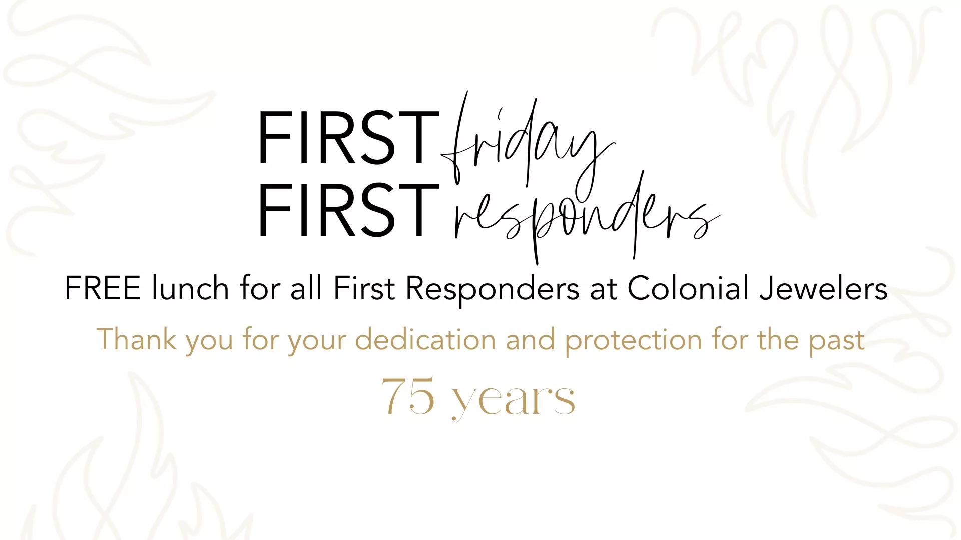 First Responder First Fridays at Colonial Jewelers – WAFY